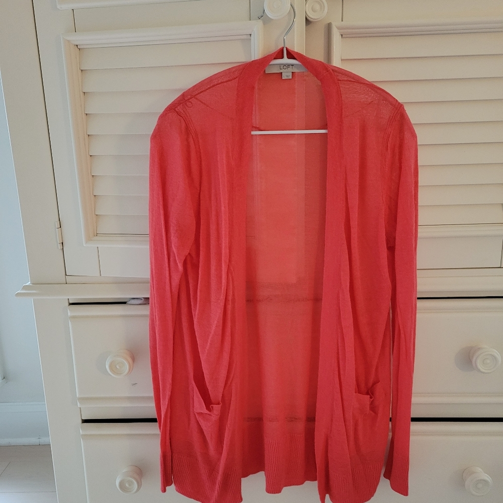 EUC  Loft Sheer Cardigan